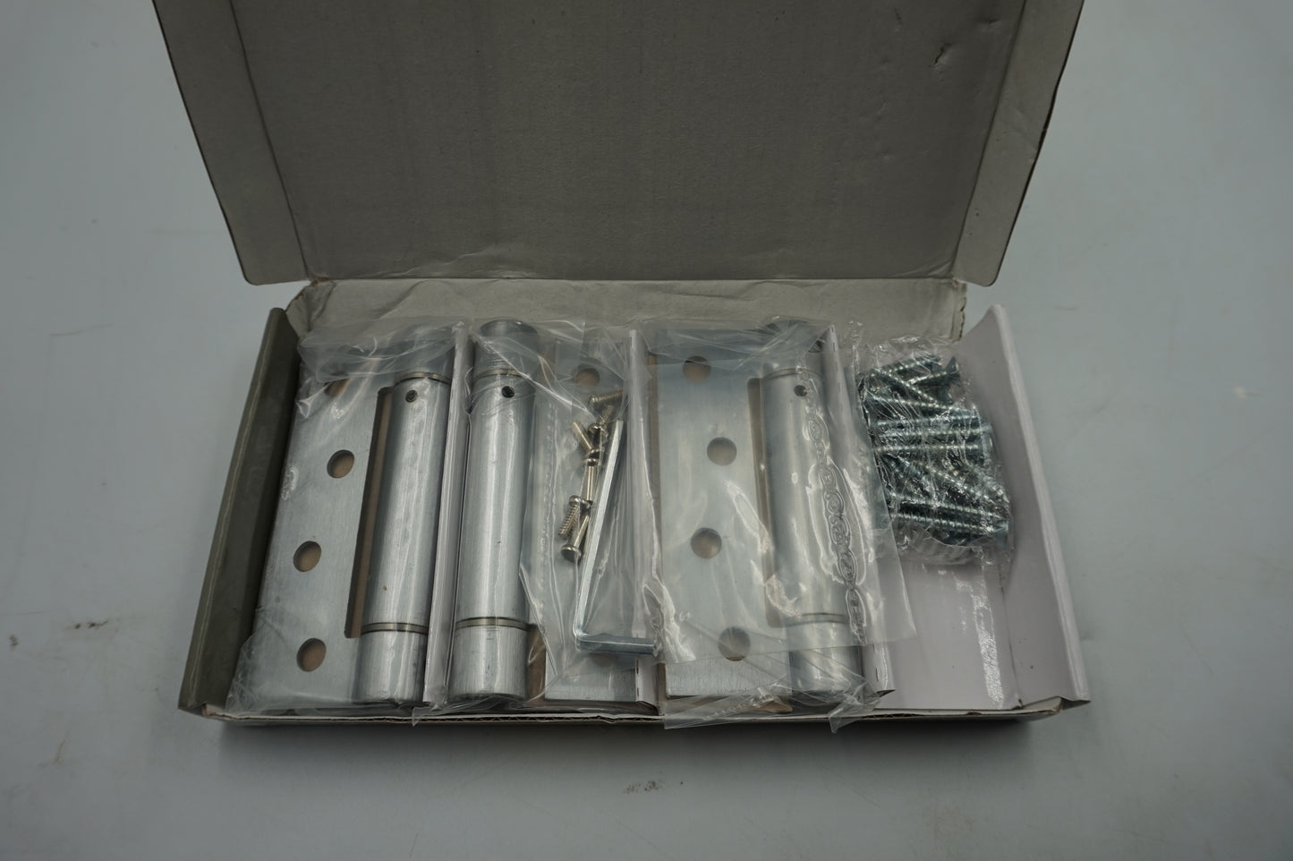 pack of three frelan hardware jedo collection door spring hinges 102X76X2.7mm