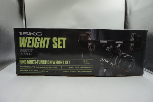 phoenix fitness 15kg multi-function weight set