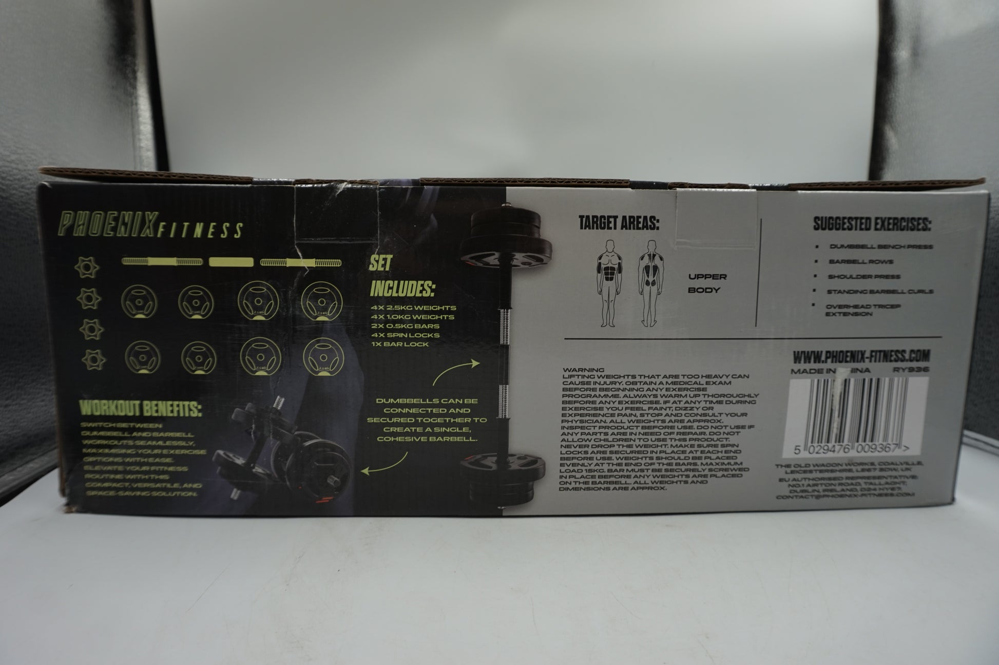 phoenix fitness 15kg multi-function weight set