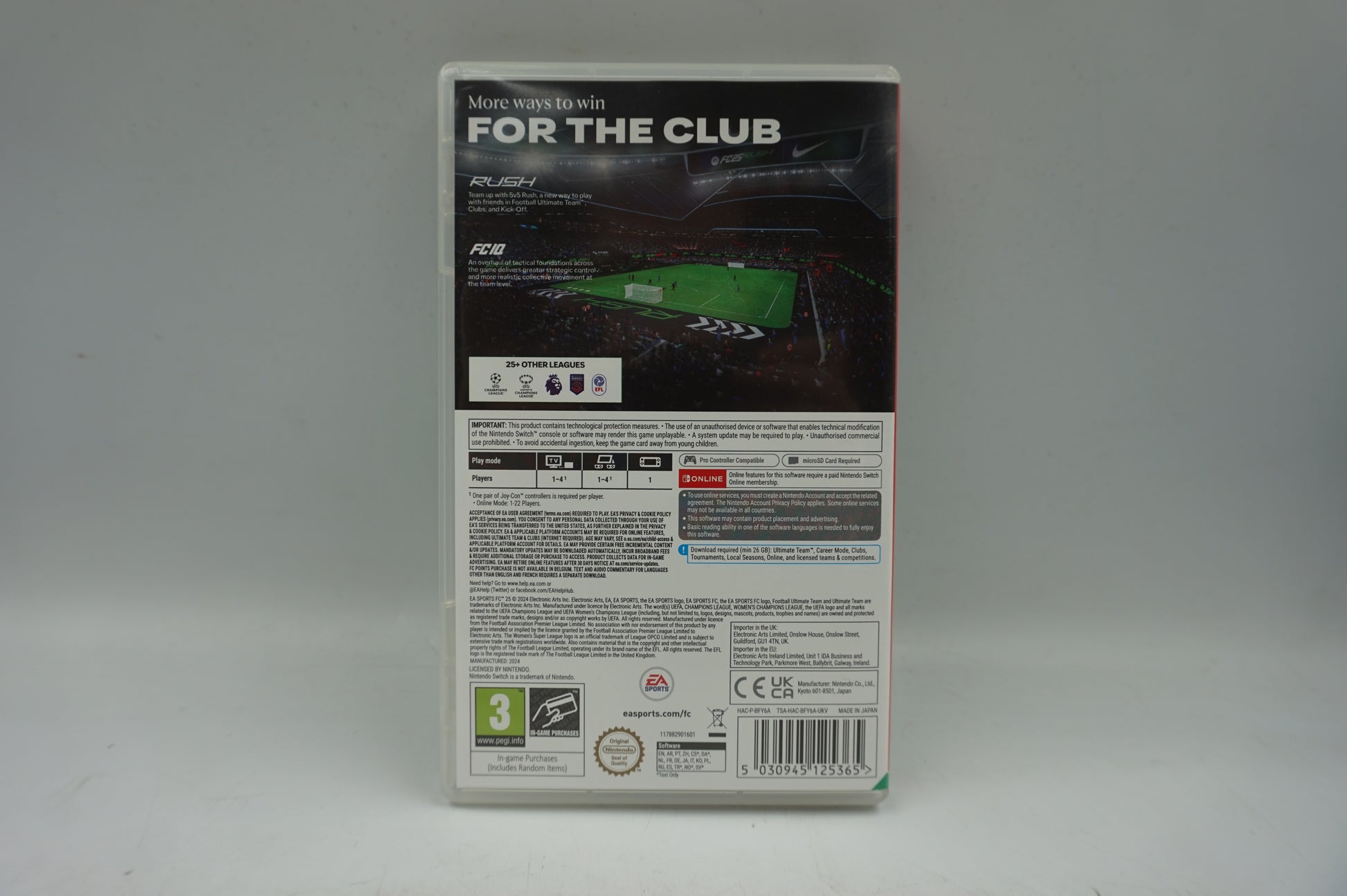 Nintendo switch EA sports fc 25