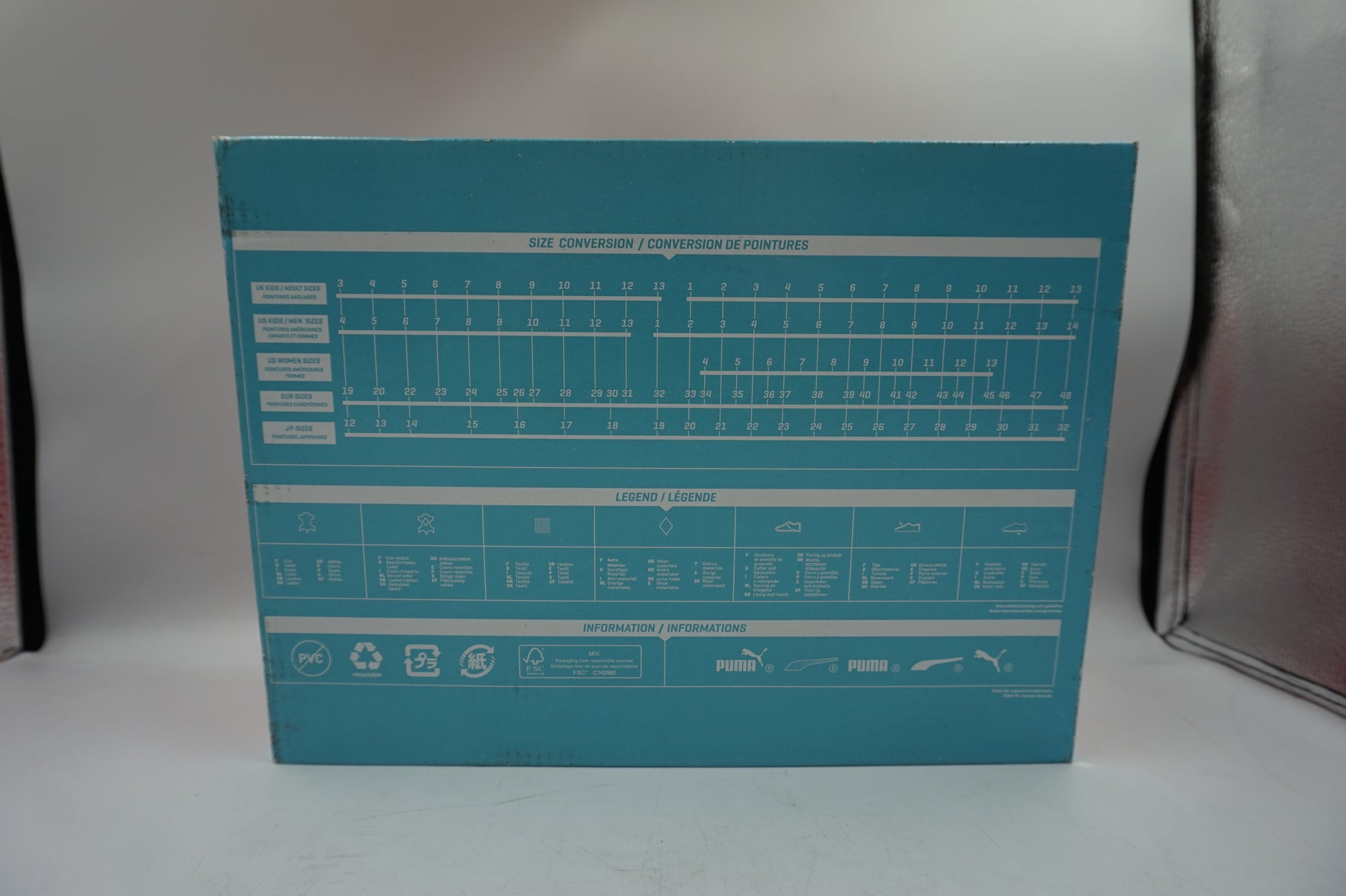 Puma soft foam plus optimal comfort unisex Court Legend Mid casual skateboarding shoes UK size 6 1/2