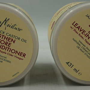 2 X Shea Moisture Jamaican Black Castor Oil Strengthen & Restore Conditioner 431 ml EACH