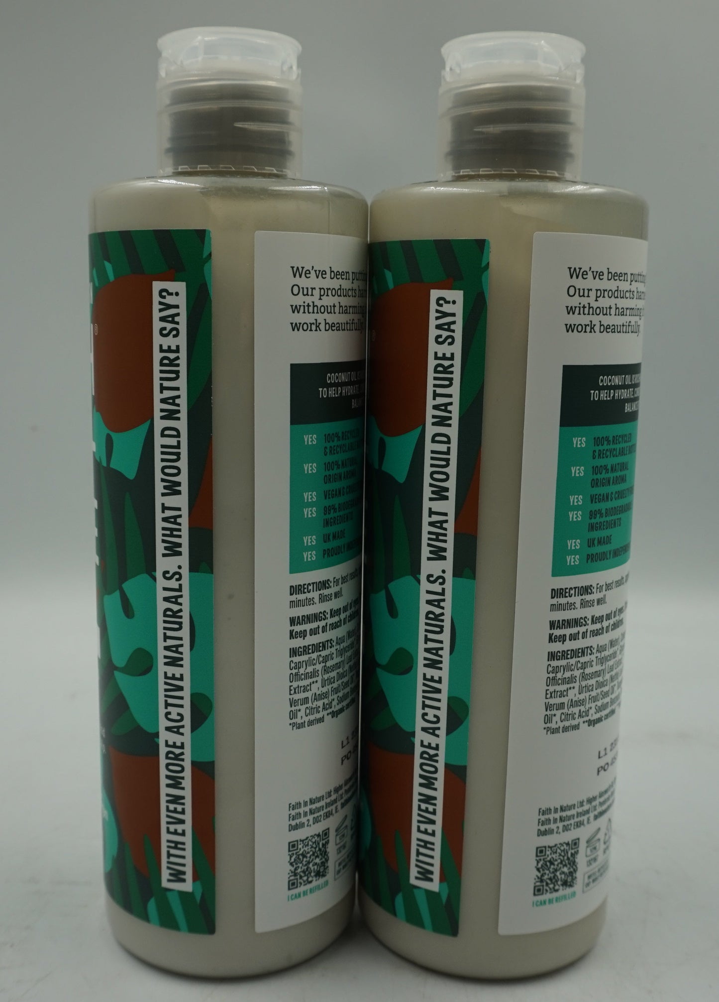 pack of 2 faith in nature hydrating conditioner dry hair and scalp -coconut 400ml