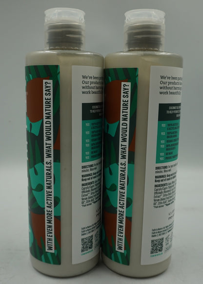 pack of 2 faith in nature hydrating conditioner dry hair and scalp -coconut 400ml