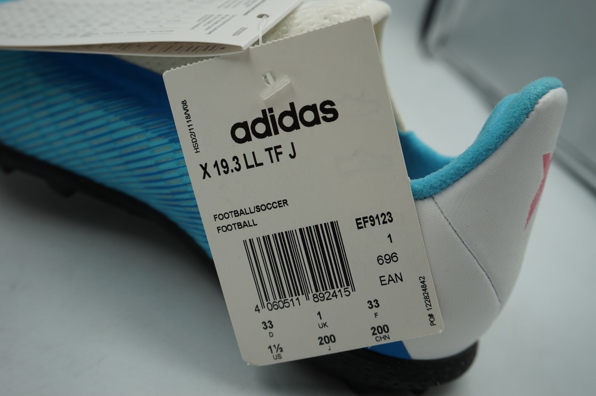 Adidas kids football shoes X 19.3 LL TF J UK size 1