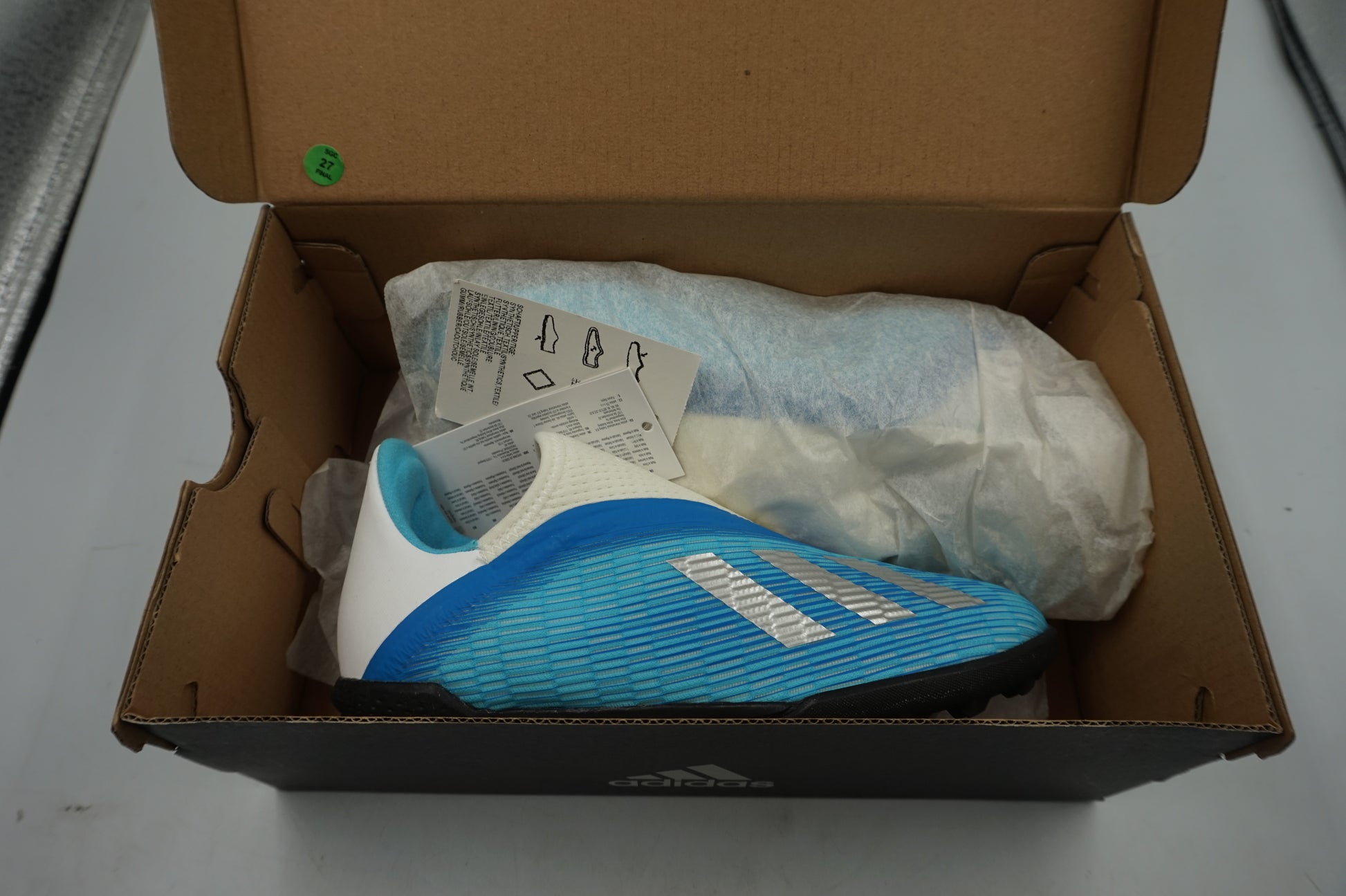 Adidas kids football shoes X 19.3 LL TF J UK size 1