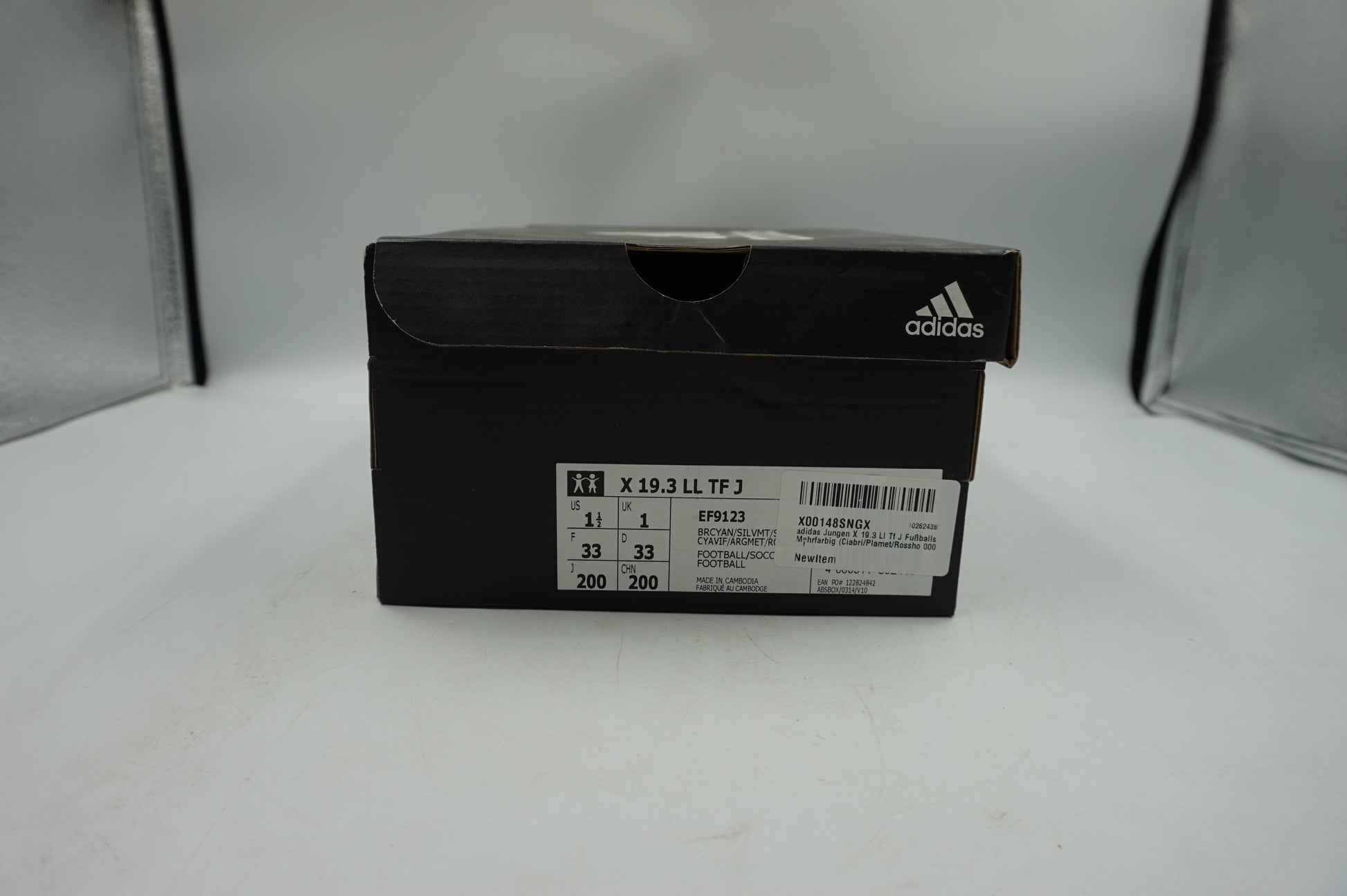 Adidas kids football shoes X 19.3 LL TF J UK size 1