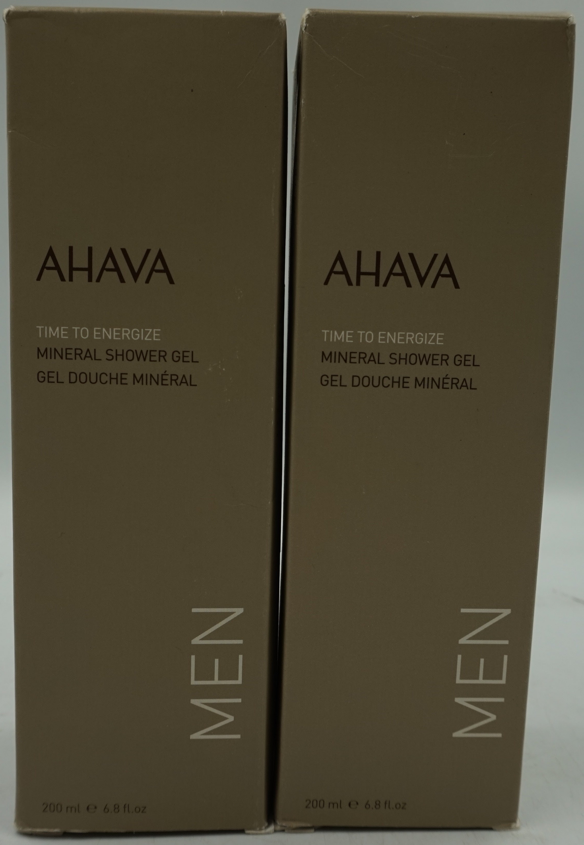 pack of 2 AHAVA time to energize mineral shower gel 200ml