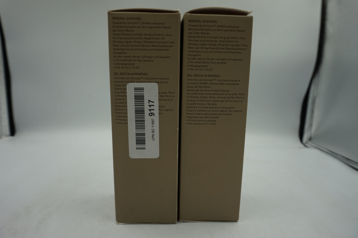 pack of 2 AHAVA time to energize mineral shower gel 200ml