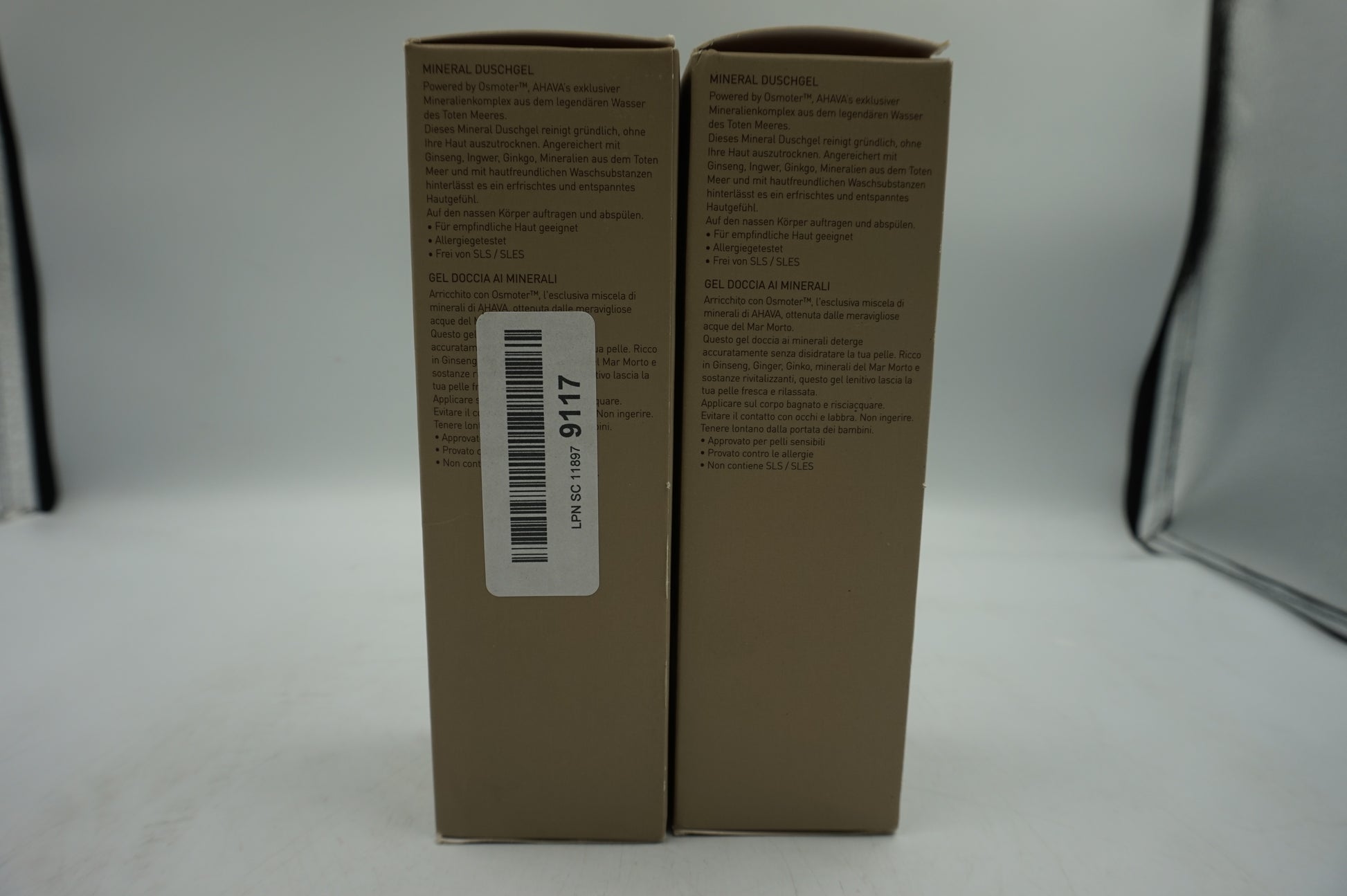 pack of 2 AHAVA time to energize mineral shower gel 200ml