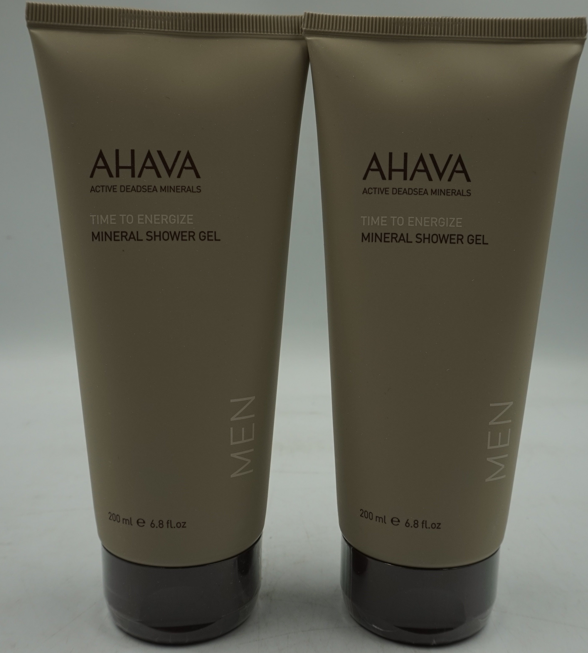 pack of 2 AHAVA time to energize mineral shower gel 200ml