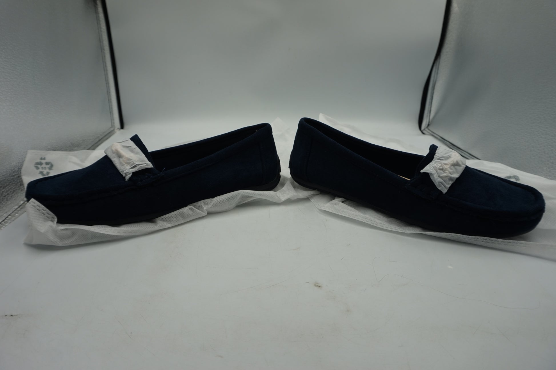 dream pairs women's blue slip-on shoes size UK 8