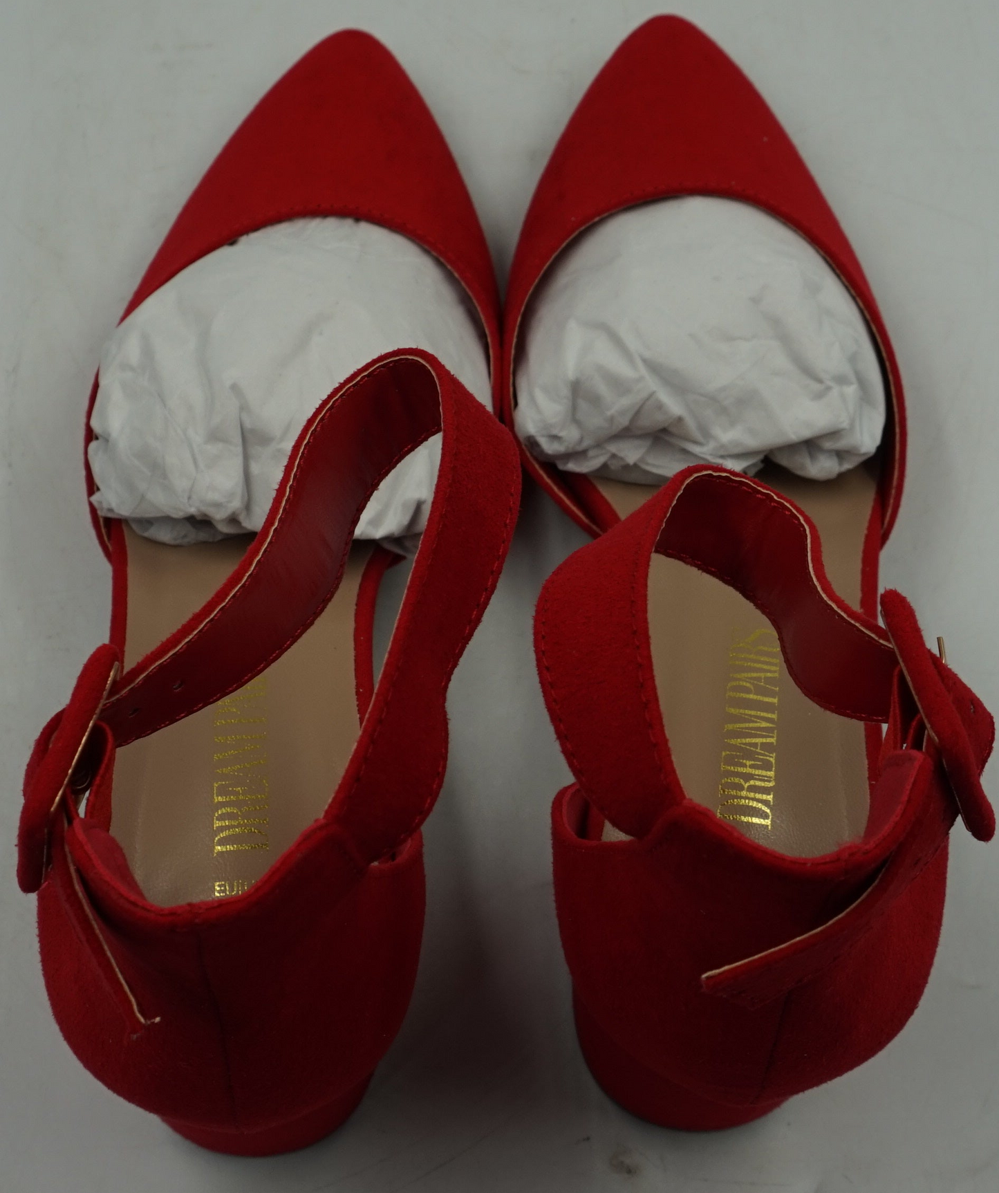 Dream pairs ANNEE women's pointe toe elastic ankle strap heels shoes UK size 6.5