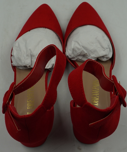 Dream pairs ANNEE women's pointe toe elastic ankle strap heels shoes UK size 6.5