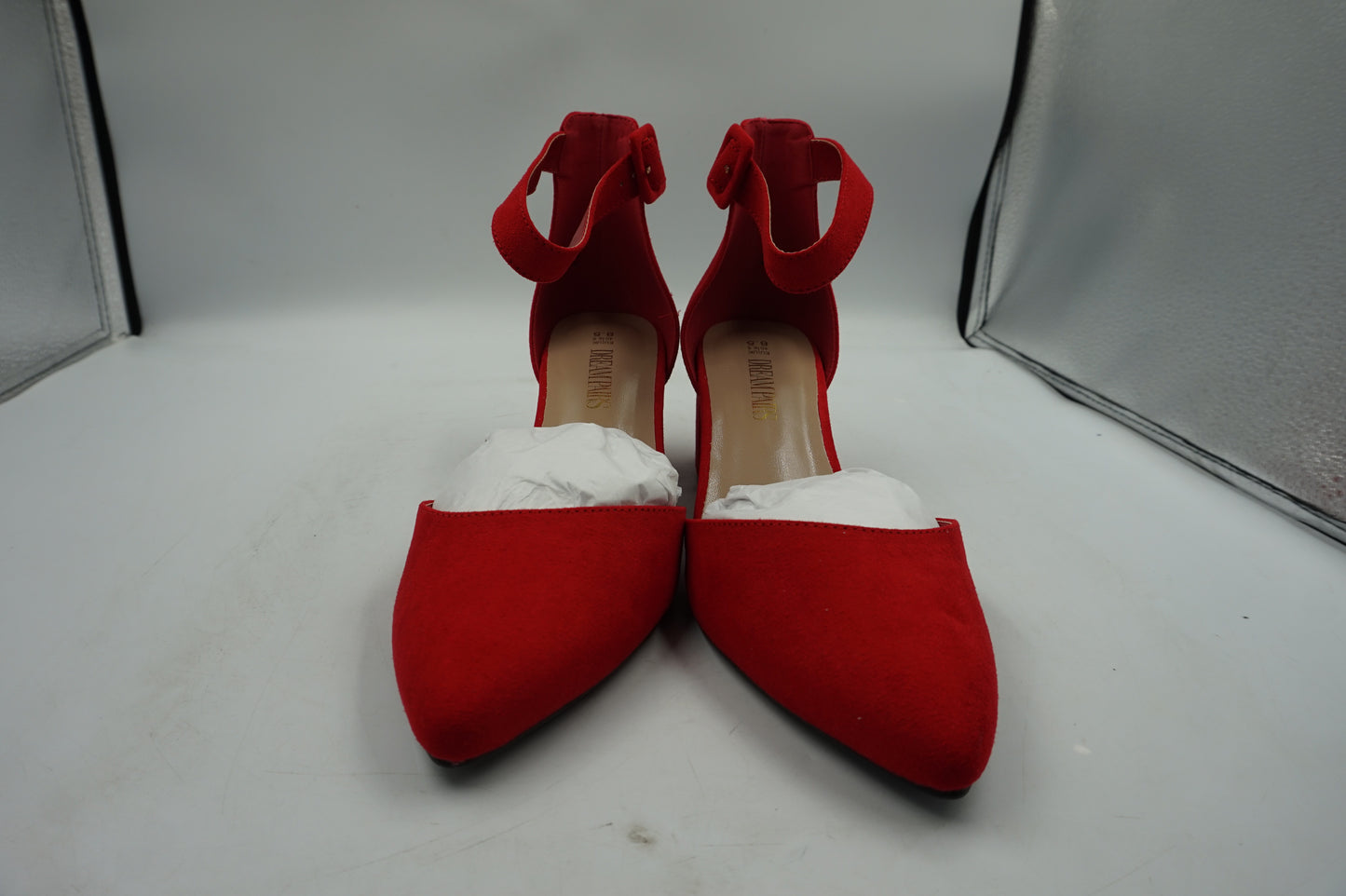 Dream pairs ANNEE women's pointe toe elastic ankle strap heels shoes UK size 6.5