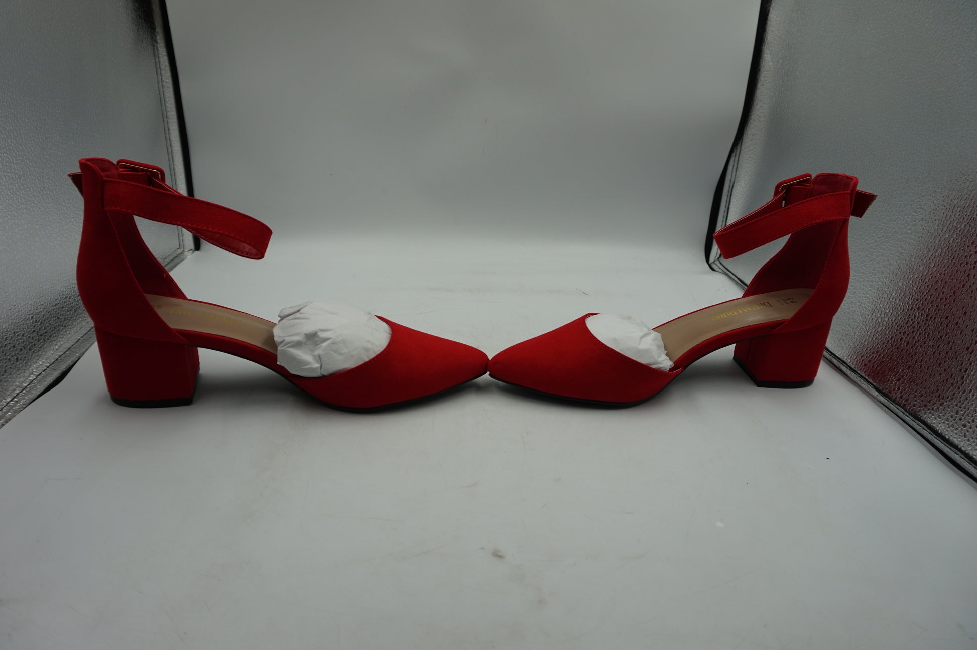 Dream pairs ANNEE women's pointe toe elastic ankle strap heels shoes UK size 6.5