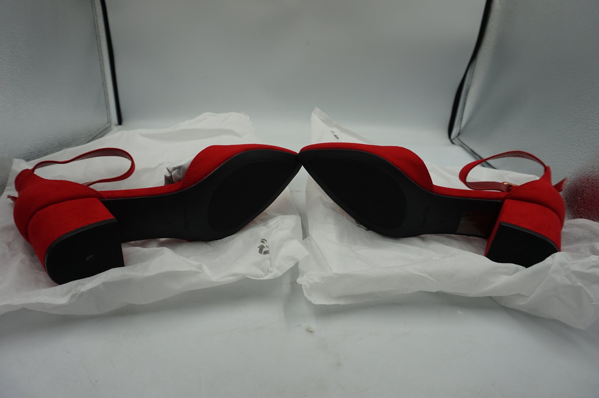 Dream pairs ANNEE women's pointe toe elastic ankle strap heels shoes UK size 6.5