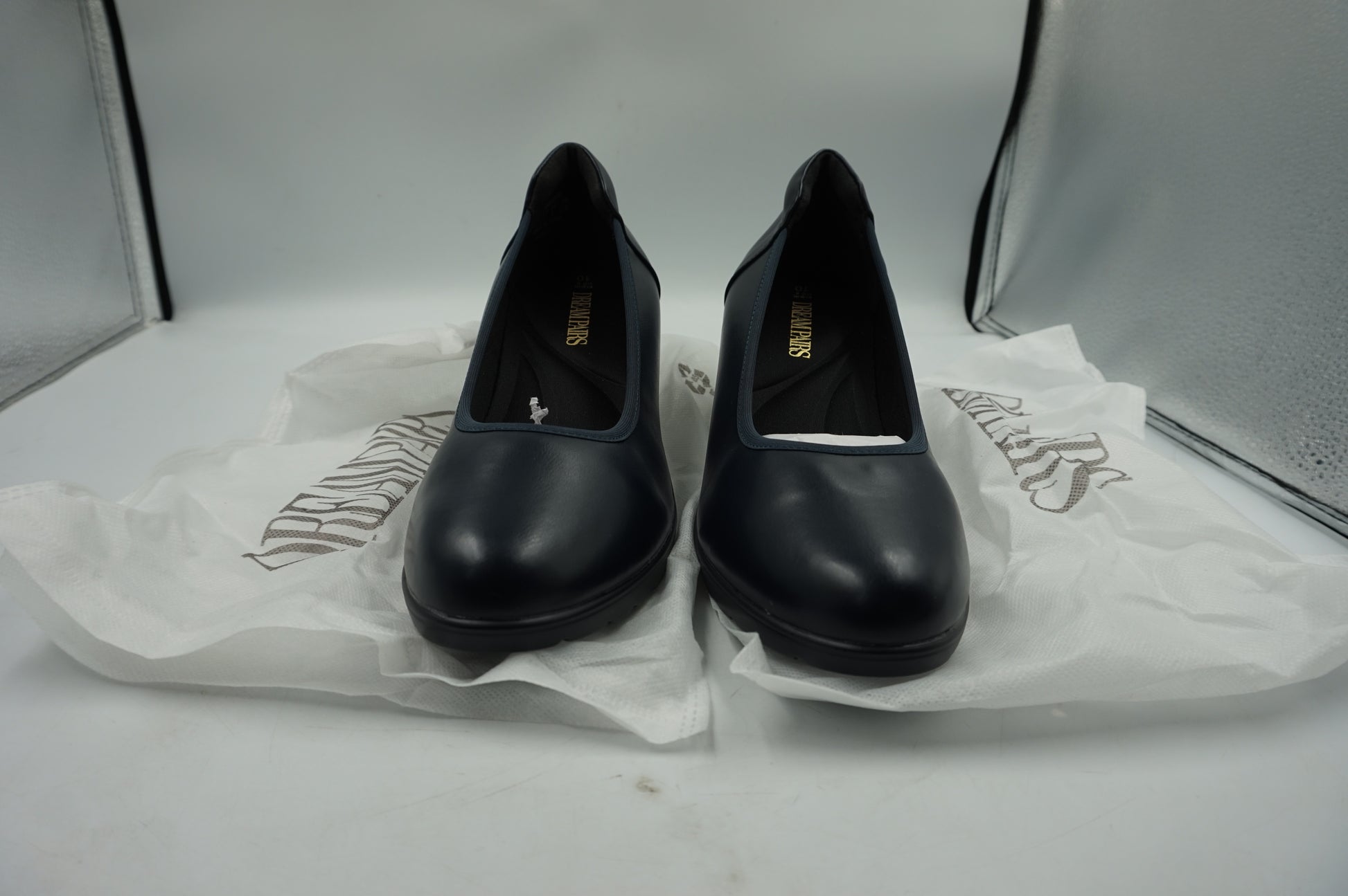 Dream pairs women's closed tow heels shoes UK size 8