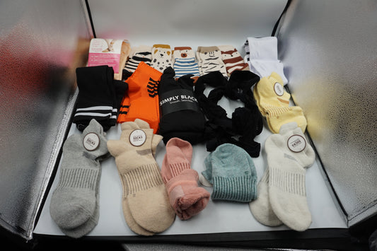 Mixed Job lot of ~96 pairs of various socks and tights