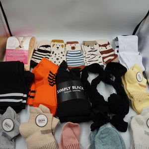 Mixed Job lot of ~96 pairs of various socks and tights