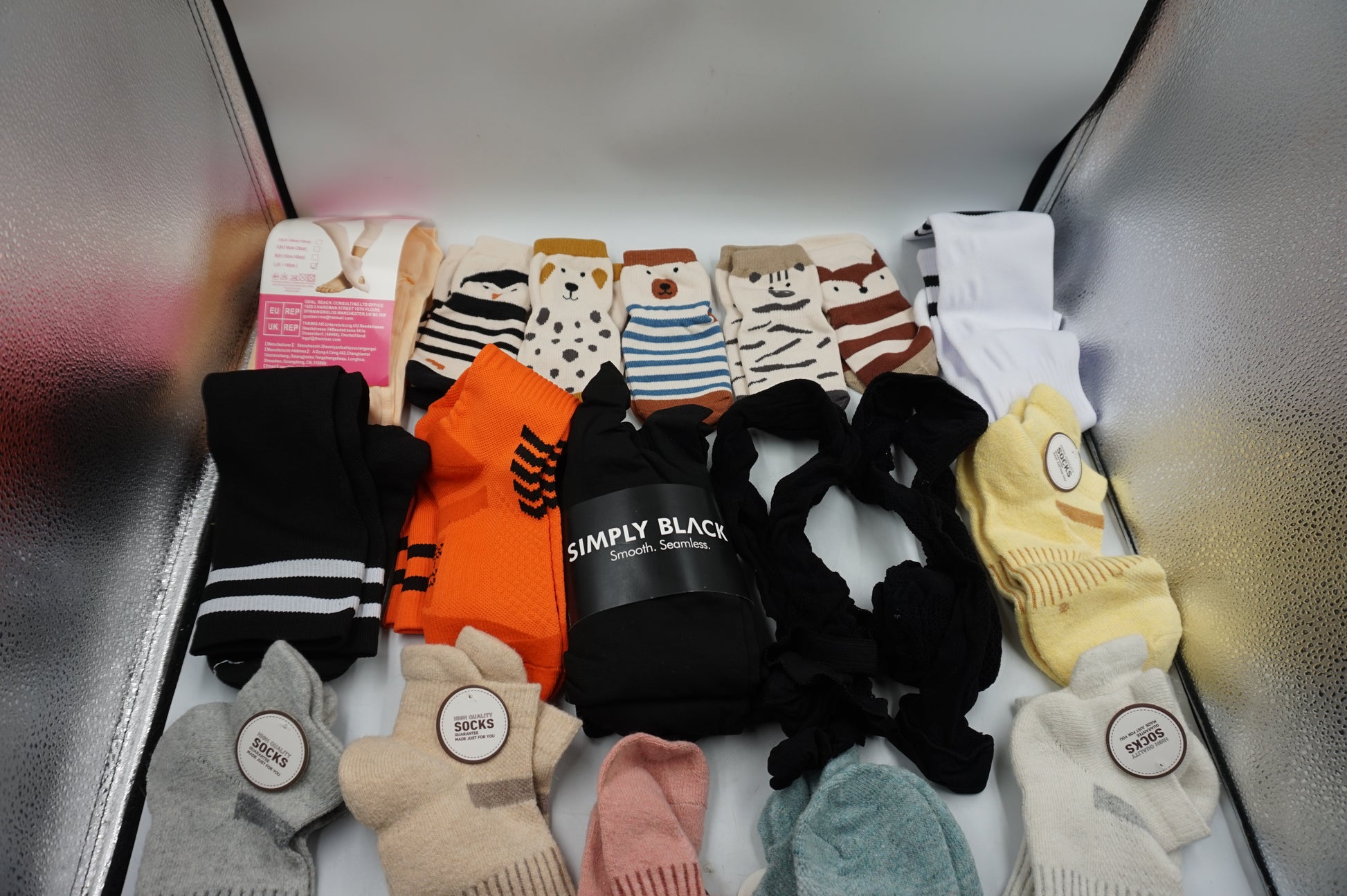 Mixed Job lot of ~96 pairs of various socks and tights