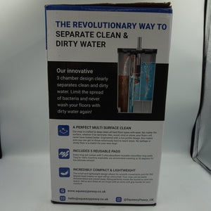 squeezypeasy premium flat mop and bucket set