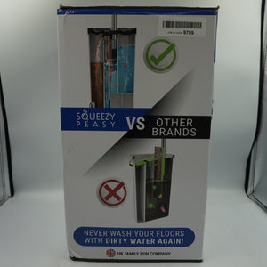 squeezypeasy premium flat mop and bucket set