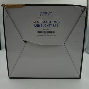 squeezypeasy premium flat mop and bucket set