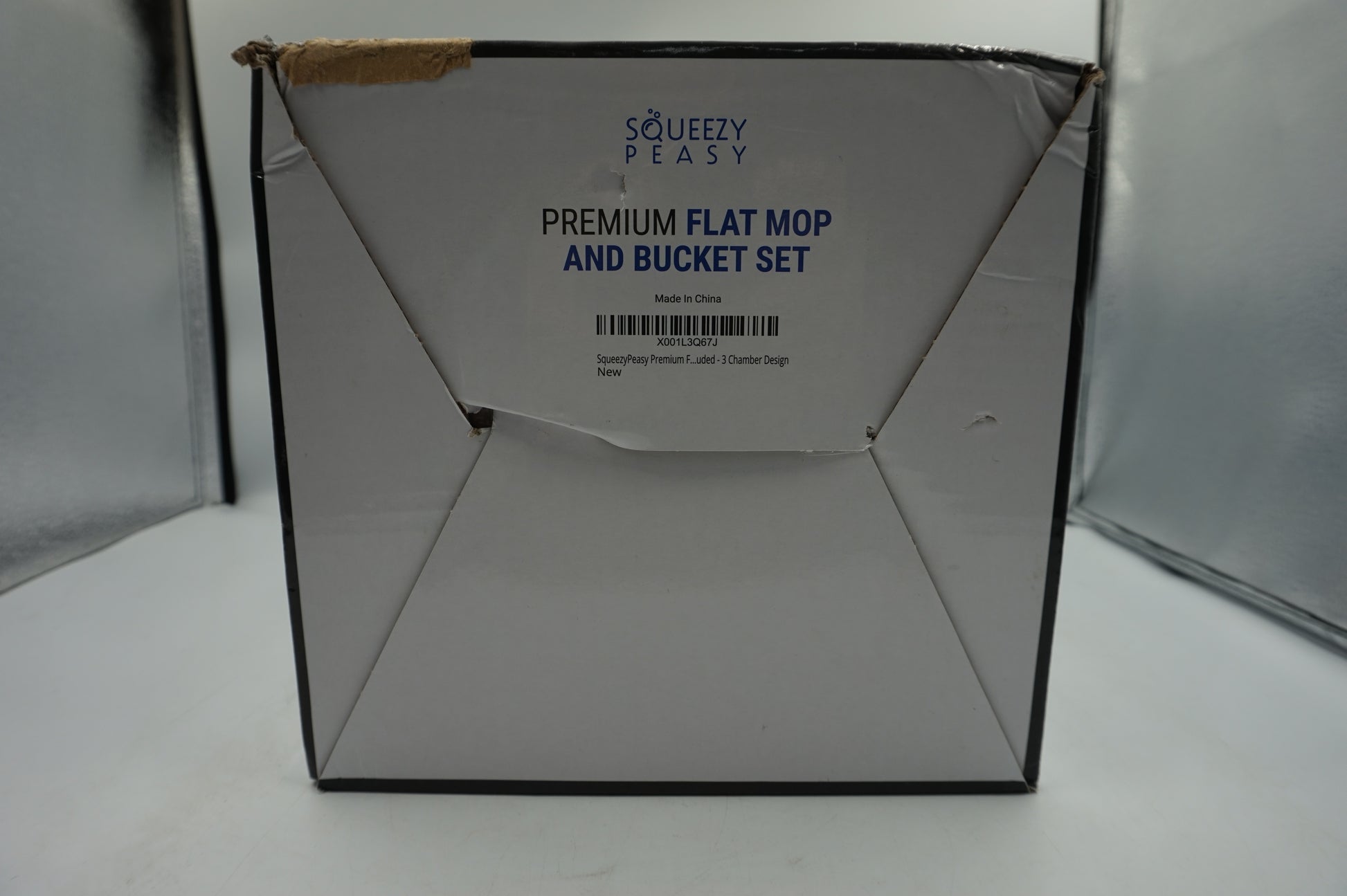 squeezypeasy premium flat mop and bucket set