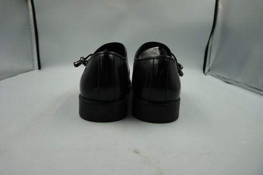 Bruno Marc leather monk strap lace pointed toe shoes UK size 6.5