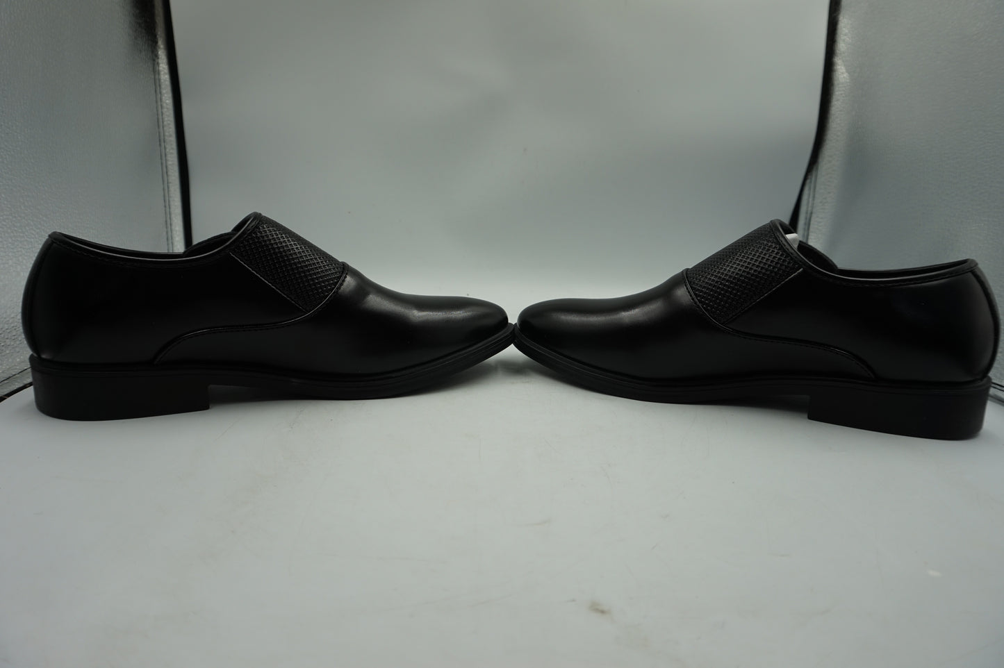 Bruno Marc leather monk strap lace pointed toe shoes UK size 6.5