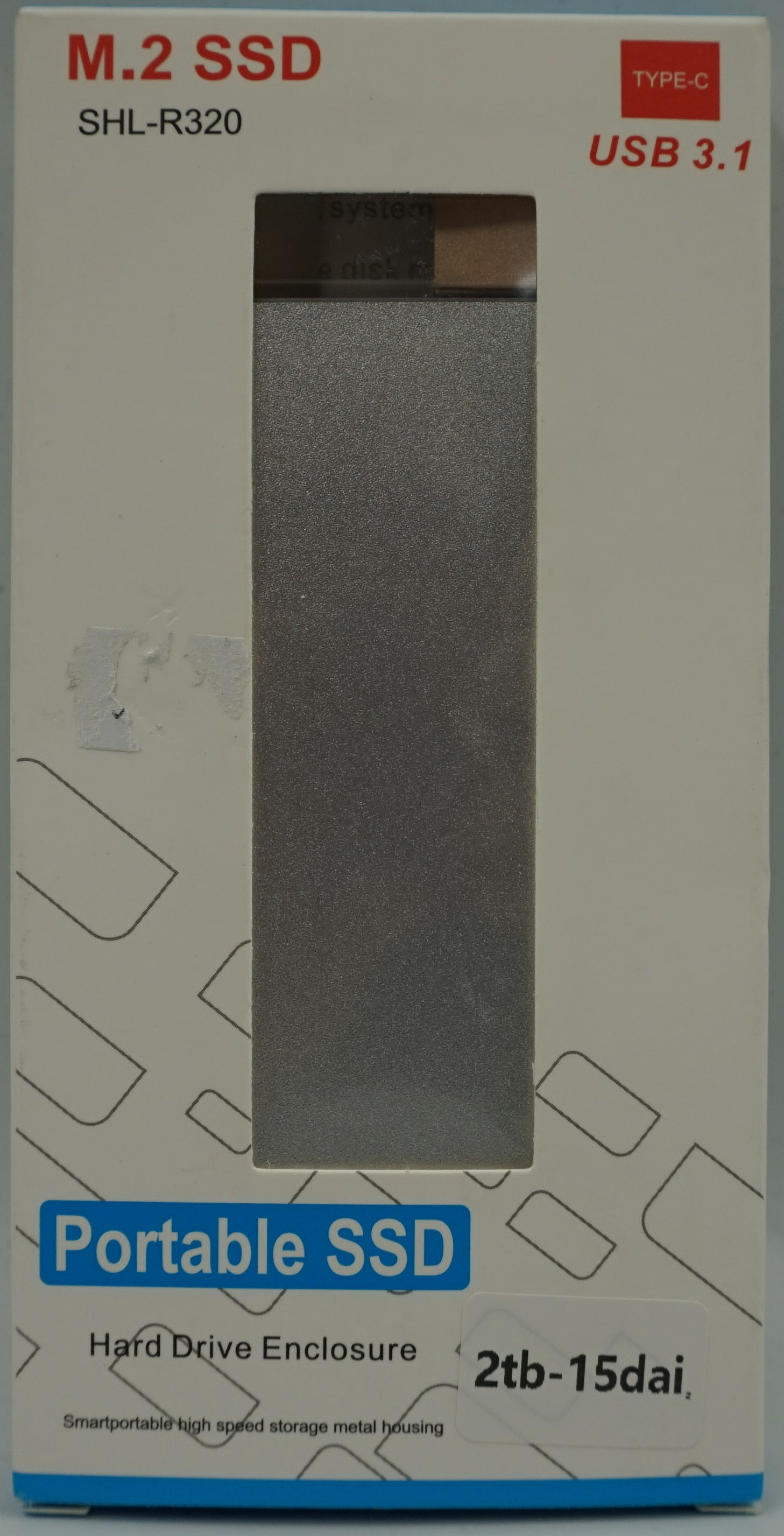 Portable USB type-C M.2 SSD 2TB SHL-R320