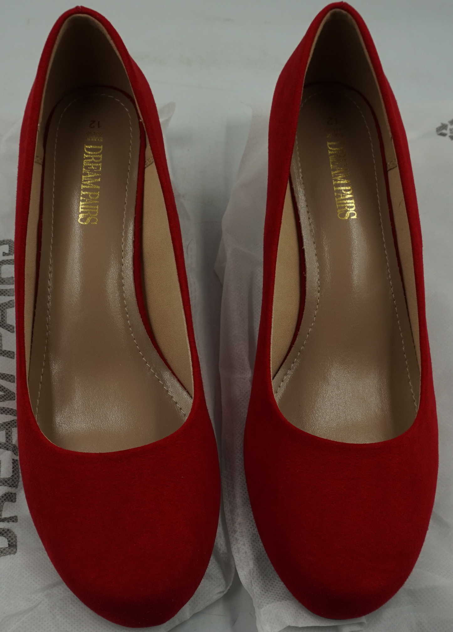 Dream pairs women's round toe low heel pump shoes UK size 10