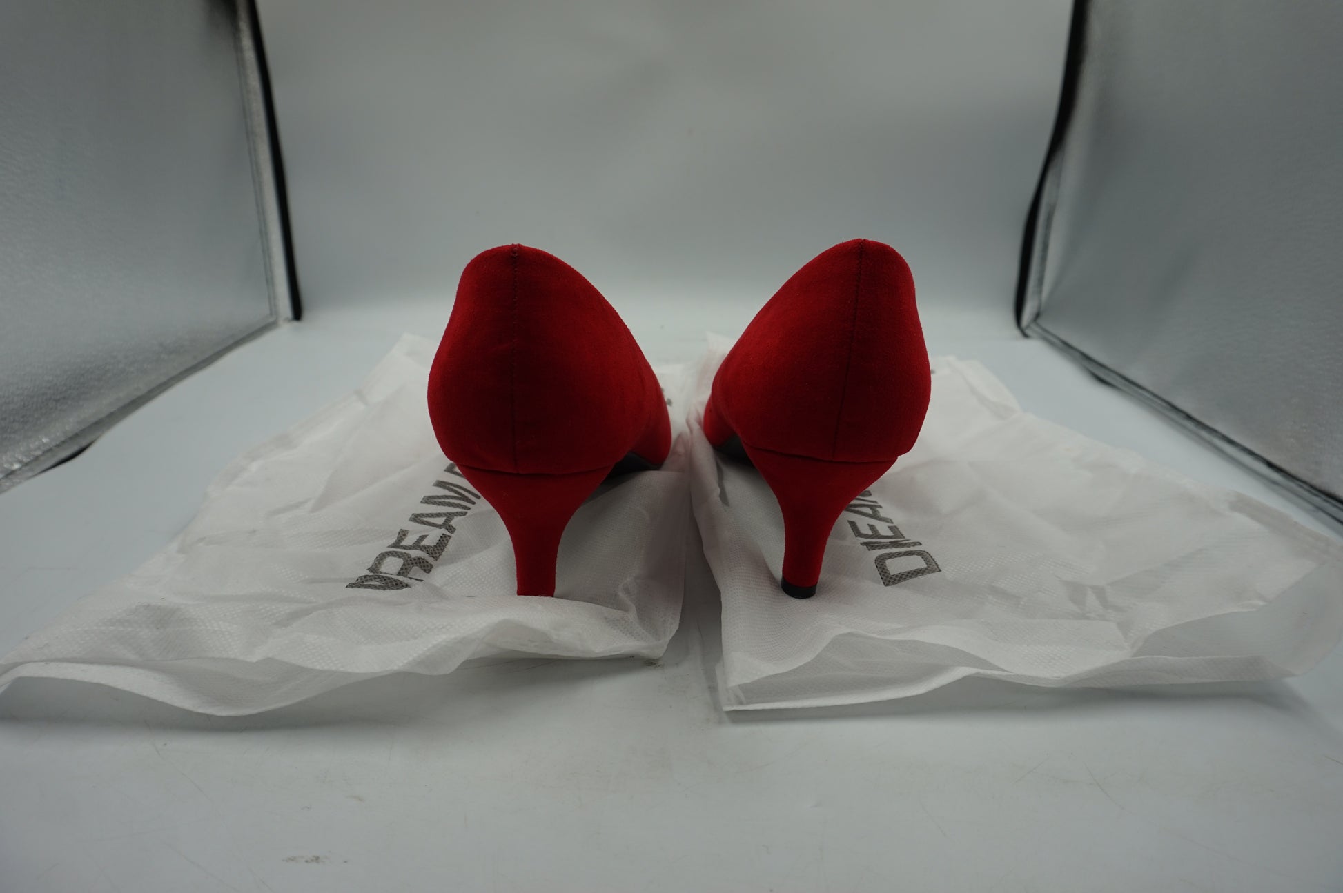 Dream pairs women's round toe low heel pump shoes UK size 10