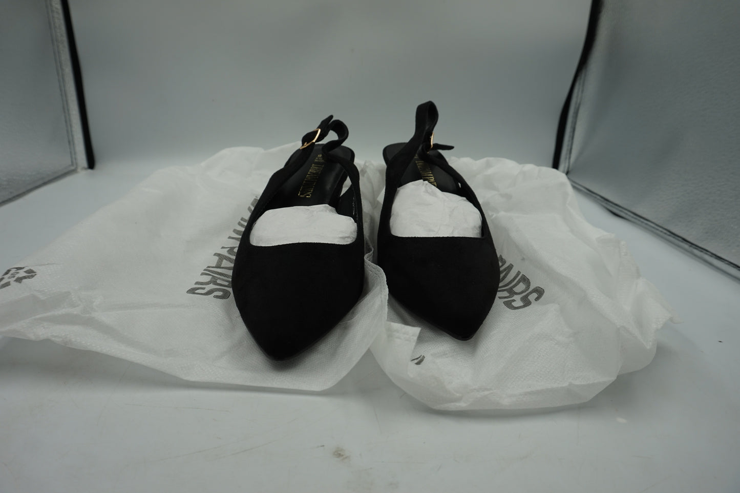 Dream Pairs pointed toe kitten heel slingback pump shoes UK size 6.5