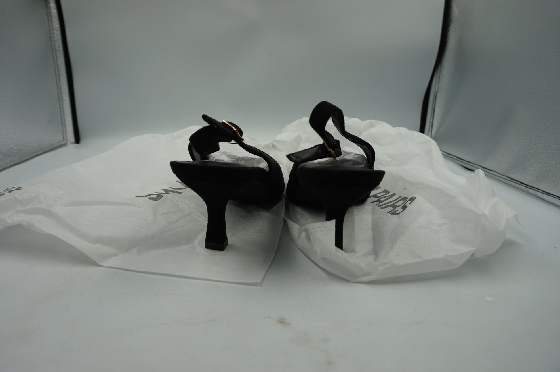 Dream Pairs pointed toe kitten heel slingback pump shoes UK size 6.5