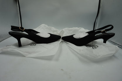 Dream Pairs pointed toe kitten heel slingback pump shoes UK size 6.5