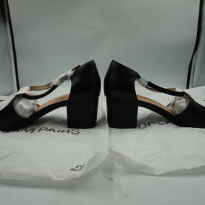 Dream pairs women's criss-cross pointed toe chunky heel shoes UK size 9