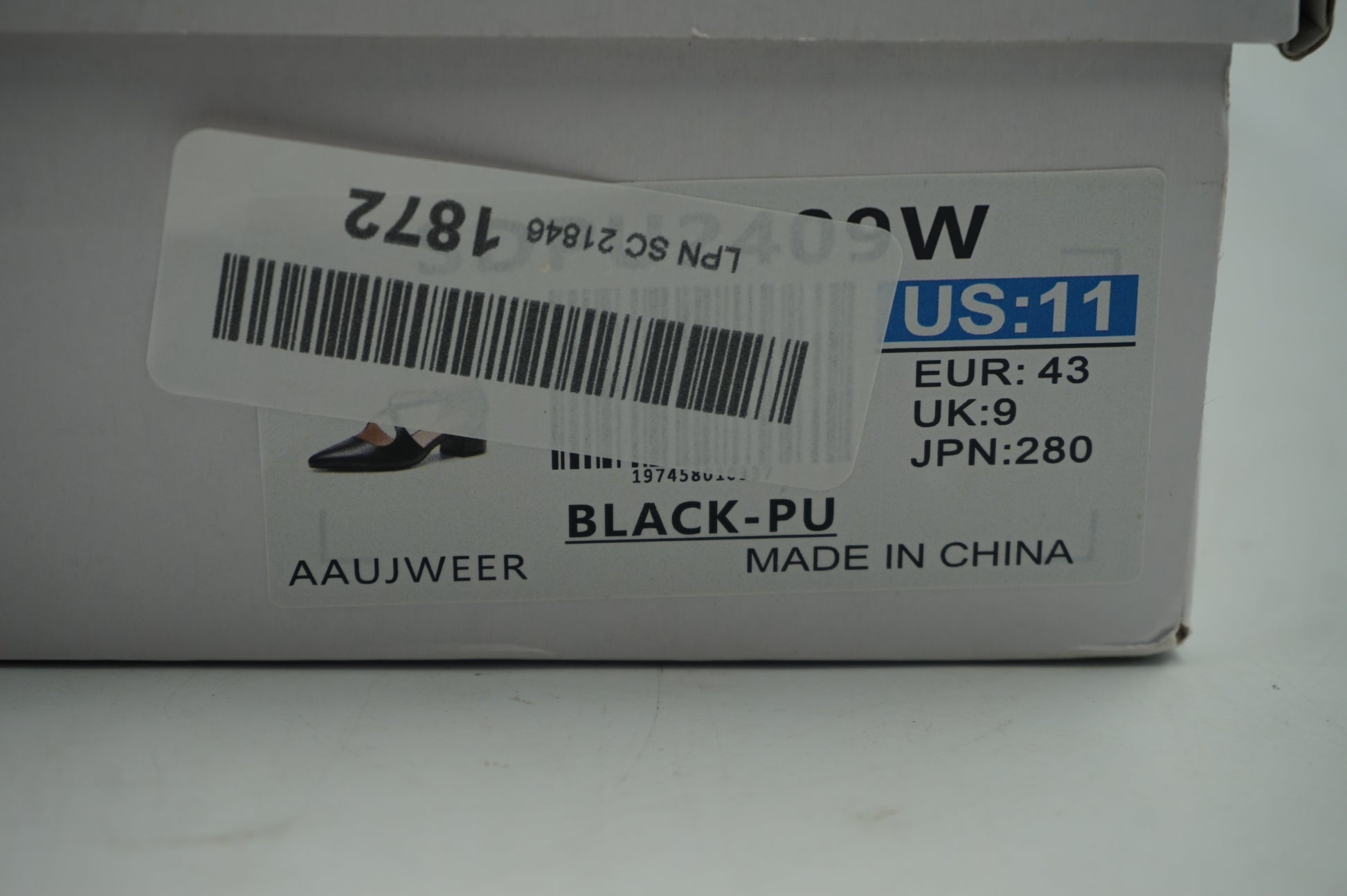 Dream pairs women's criss-cross pointed toe chunky heel shoes UK size 9