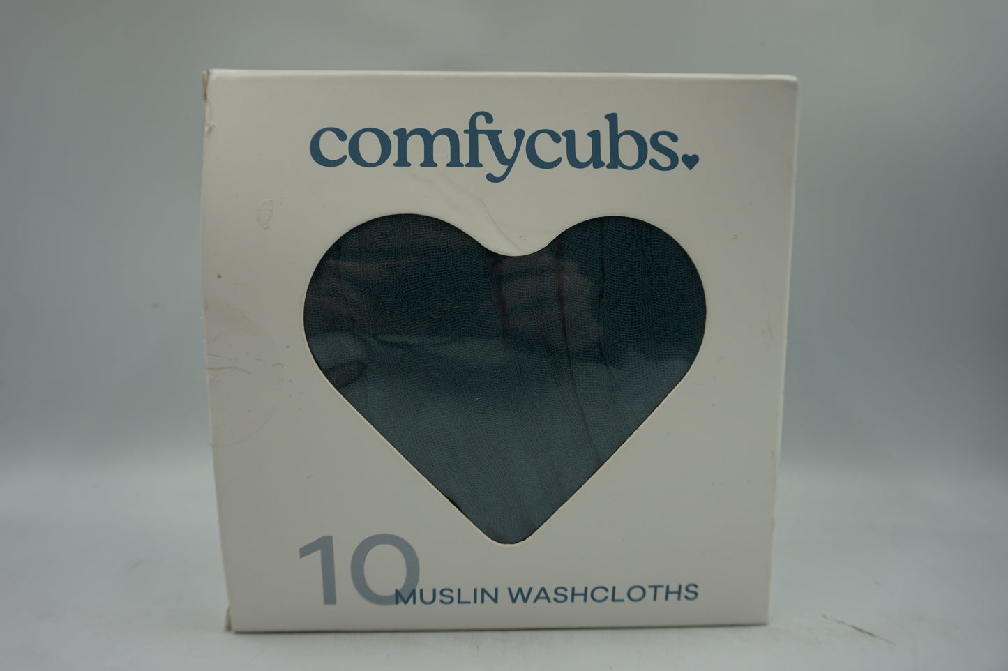 Pack of 10 Comfy cubs multicoloured muslin baby washcloths 25X25 CM