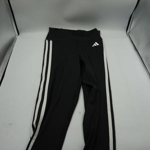 Adidas 3 stripped train essentials black gym tights leggings size XS