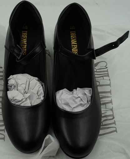 Dream pairs women's closed toe Mary jane pump heel shoe UK size 5