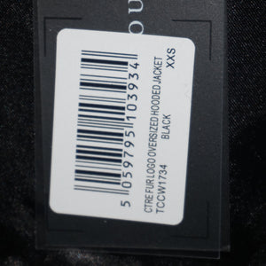The Couture Club CTRE fur logo oversized hooded jacket size XXS