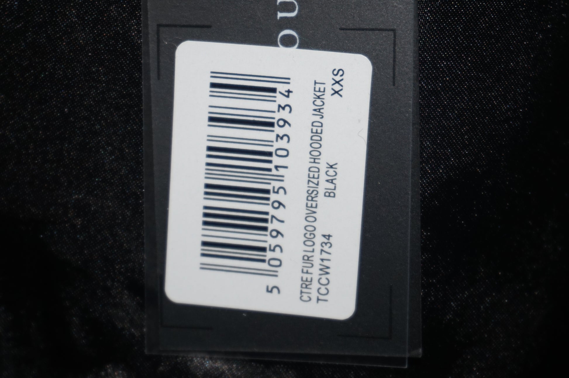 The Couture Club CTRE fur logo oversized hooded jacket size XXS