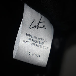 The Couture Club CTRE fur logo oversized hooded jacket size XXS