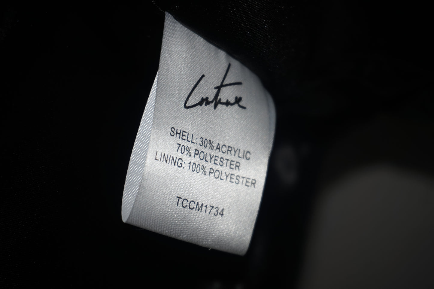 The Couture Club CTRE fur logo oversized hooded jacket size XXS