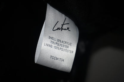 The Couture Club CTRE fur logo oversized hooded jacket size XXS