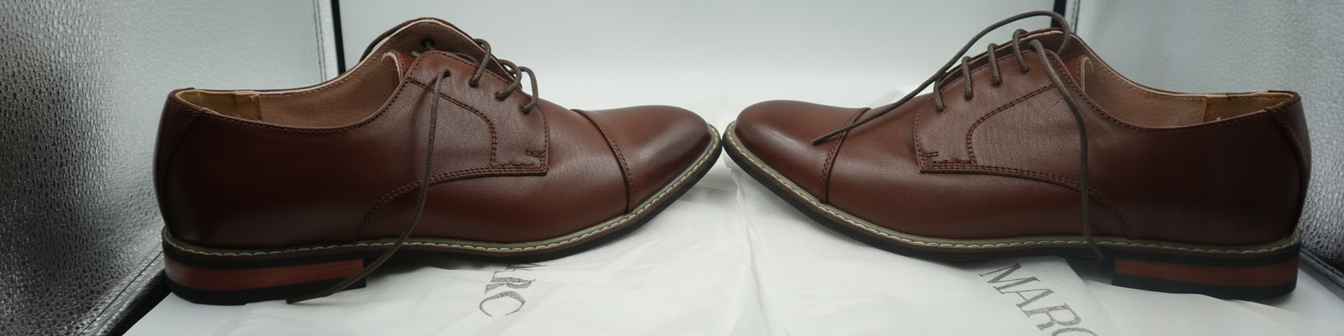 Bruno marc men's classic cap-toe shoes UK size 10 Prince-6