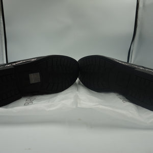 Bruno marc Men's Black pat synthetic leather dress shoes UK size 9 Downing-02