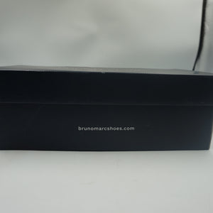 Bruno marc Men's Black pat synthetic leather dress shoes UK size 9 Downing-02